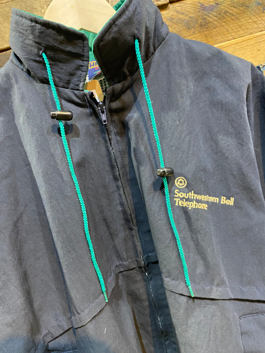 Vintage Southwestern Bell Telephone windbreaker Jacket by Hilton Acti