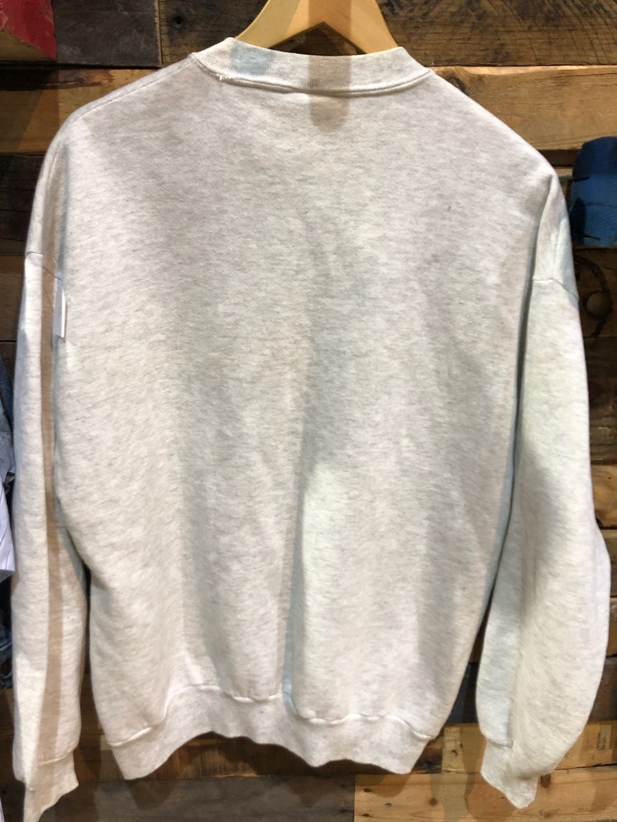 Vintage: Jerzees Heather Grey Sweatshirt Sz: XL/Made in USA – Slim 