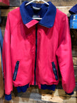 Vntg Sports Master Jacket fleece-lined w/ "polarfleece" Color: Red w/ Blue fleece/ Sz: L/ Made in USA