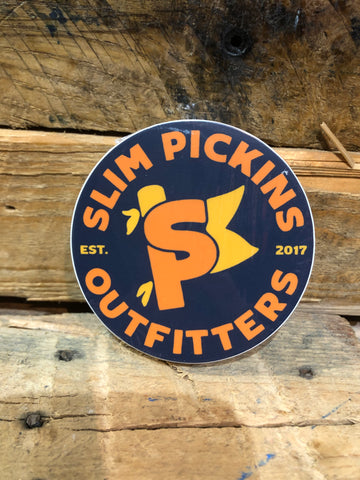 SlimPickins Outfitters (Round Flag) Sticker