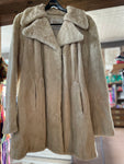 Slim Pickins Vintage: Koslow’s Ivory Mink Fur 3/4 Coat