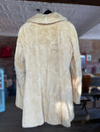 Slim Pickins Vintage: Koslow’s Ivory Mink Fur 3/4 Coat