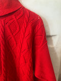 SPV: Red Knit Turtleneck Sweater