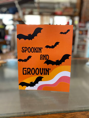 Spookin' and Groovin' Halloween Card