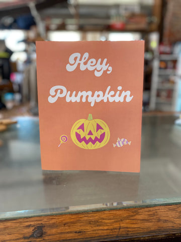 Hey Pumpkin Halloween Card