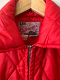 Slim Pickins Vintage: Union Made 'Lee Outerwear' Red Puffer Jacket