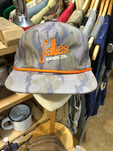 Fatties Guide Co. Hats  - Grey Camo- Orange