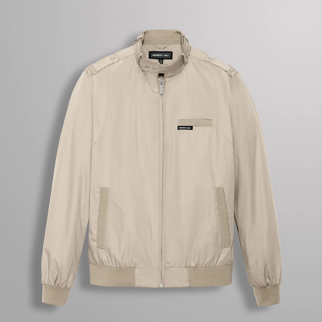 【CASH ONLY】 Transit Nylon Jacket - Army/Tan Vintage- Men's “Members Only” Tan Jacket Size- XL – Slim