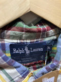 Vintage Ralph Lauren s/s "Fall plaid" button-down/Made in USA/Sz:XL-#0