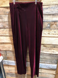 Vintage- Women’s Bechamel Velvet Set (top and pants) WineRed size- Large