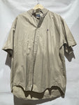 Previously owned Ralph Lauren, short sleeve, button up. Khaki, L. #0