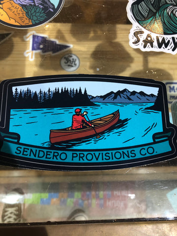 Sendero Provisions Company - Paddler Sticker