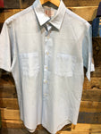 Vintage: button-down w/double breasted pockets short-sleeve by Towncraft