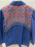 Vintage handmade denim, dress coat. #0