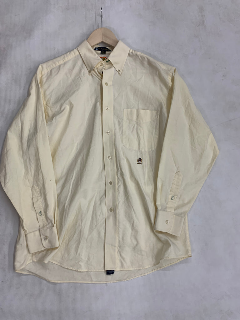 vintage tommy hilfiger dress shirt 90's Vintage Men's Purple TOMMY HILFIGER Purple Striped Dress Shirt