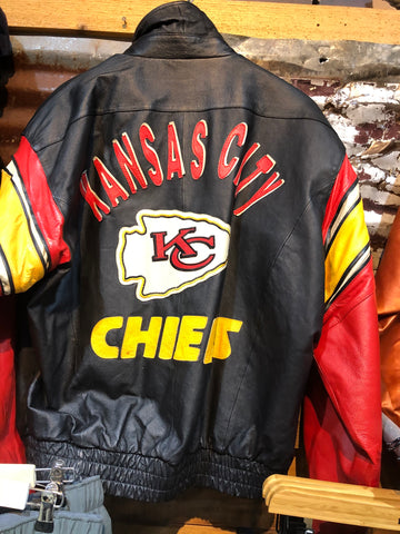 Vintage Kansas City Chiefs Leather Jacket by Mirage