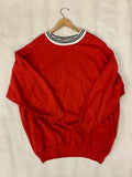Vintage Red Crew-Neck Sweatshirt