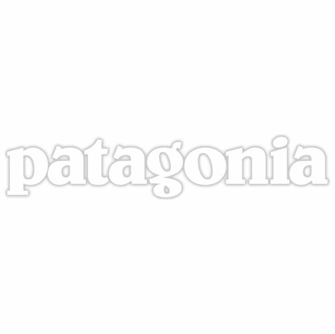 Patagonia Logo Stickers- White “Patagonia”