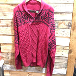 Vintage Eddie Bauer Red and Black Sweater