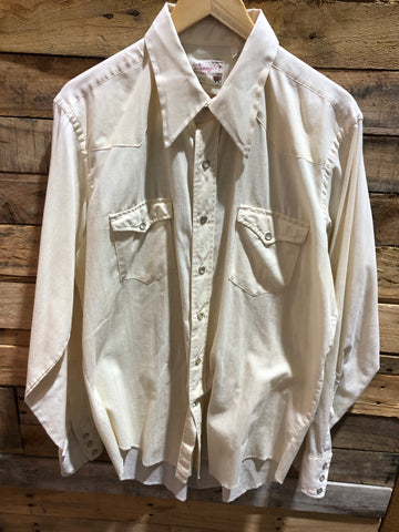 Vintage Wrangler long sleeve pearl snap shirt. #0