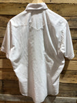 Vintage Ranch & Town White Pearlsnap s/s with detailing Sz:16